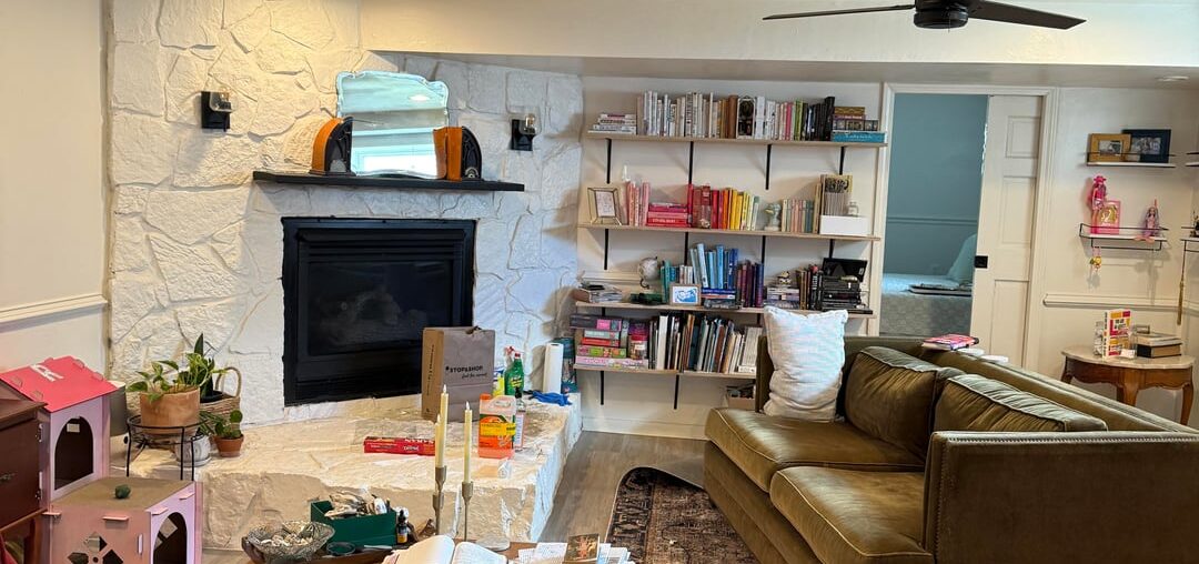 Awkward (brie cheese-shaped) hearth space UPDATE