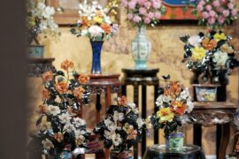 Museum-grade heritage in a contemporary home: The artistry of the Hand-Carved Gemstone Tree.