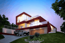 Sunset Study: Modern Hillside Residence