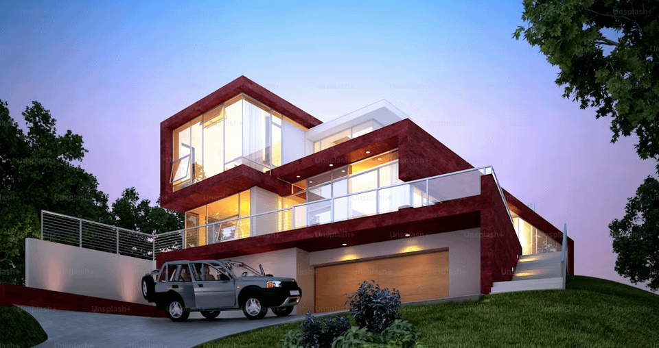 Sunset Study: Modern Hillside Residence