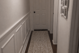 Wainscoting hallway, left wall or both walls?