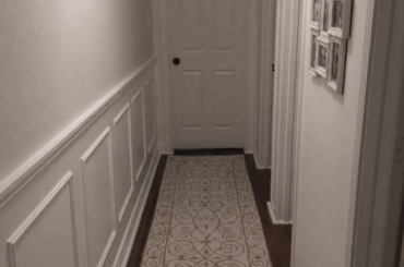Wainscoting hallway, left wall or both walls?
