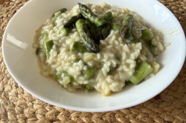 Asparagus risotto