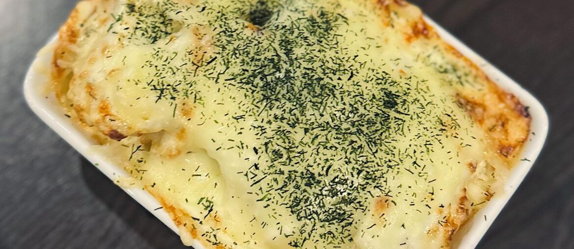 Hake fillet casserole