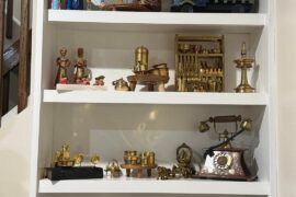 How to connect LED strip lights across shelves with one outlet?