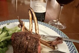 Prieure Lichine ‘11 w rack o’ lamb