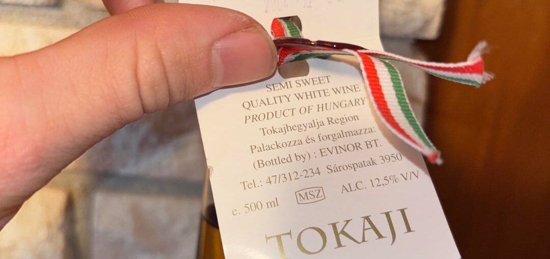 2001 Tokaji Harslevelu Bottle by Evinor
