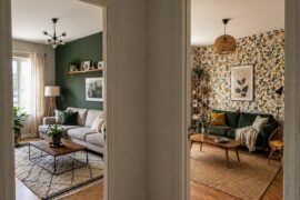 Painted accent wall vs wallpaper accent wall