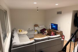 Just moved in. Need help laying out and designing this den/living room space. Disregard current furniture.