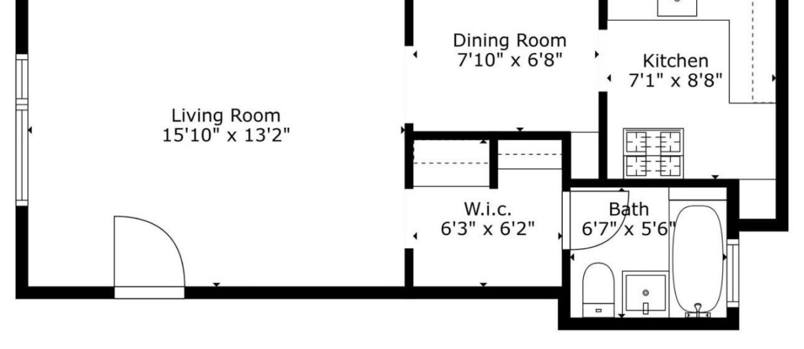 Where would you place the bed (full size) in this studio?