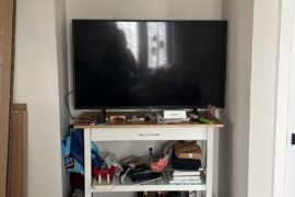 How to style this uneven indented wall with TV?