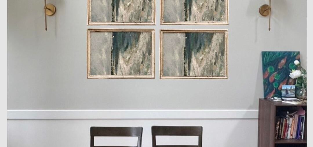 What arrangement and scale of art looks best?