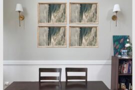 What arrangement and scale of art looks best?