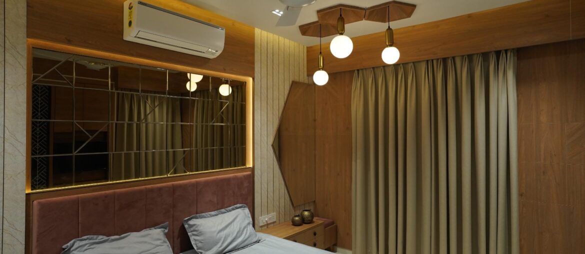 Is this too much wood for a bedroom or does it work?