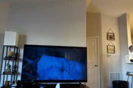 Nothing quite like a sick day to make you notice the space above the TV. Never, ever put anything above it?