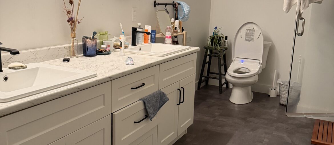 What to change to lift our bathroom up? (It has no windows)