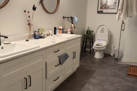 What to change to lift our bathroom up? (It has no windows)