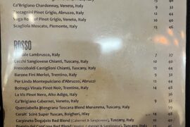 Criminal Italian Wine List