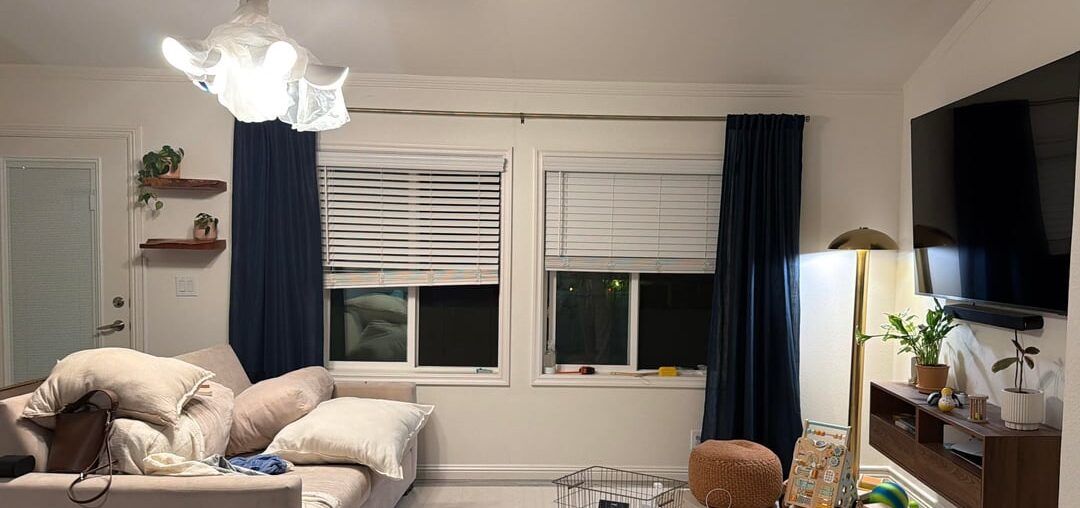 Curtains look odd