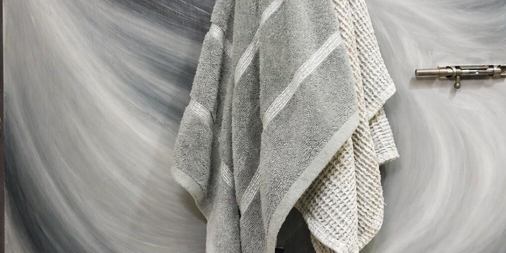 I painted my bathroom door to match my towels