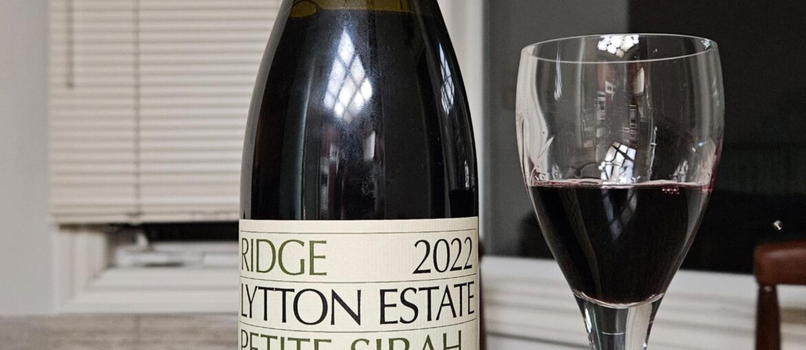2022 Ridge Lytton Estate Petite Sirah