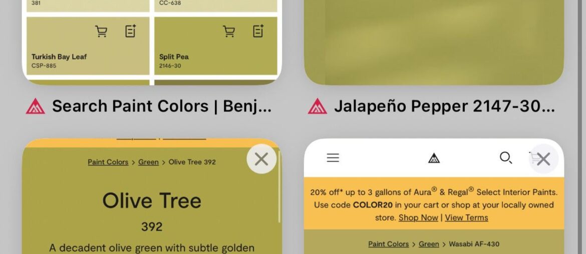 Show me your brown/yellow/olives!