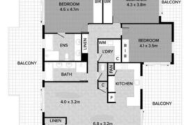 Given this floorplan, where would you out the furniture?