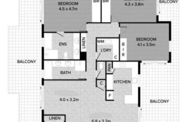 Given this floorplan, where would you out the furniture?