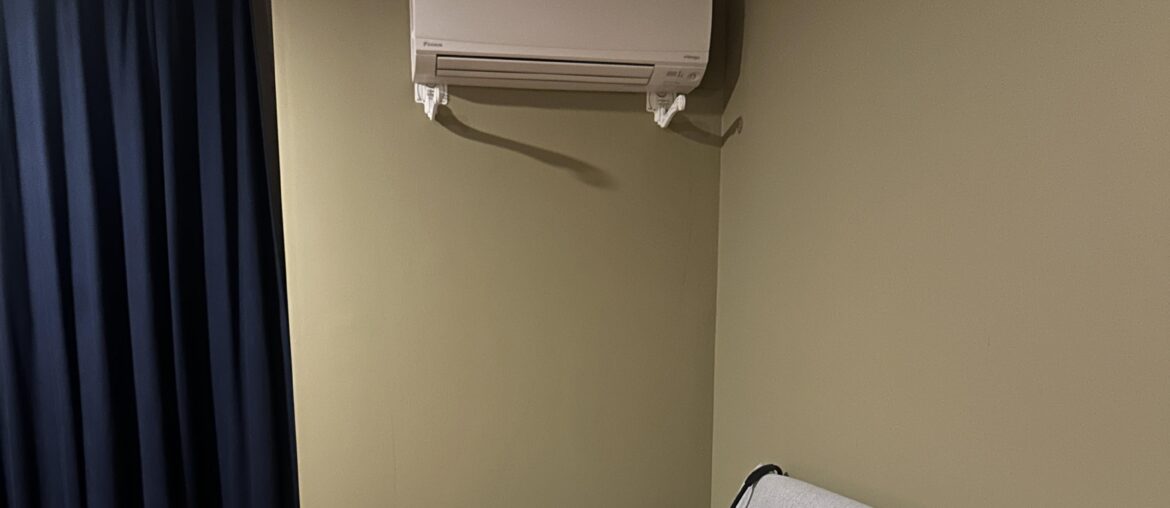 IVAR Sliding Cabinets as bedside table