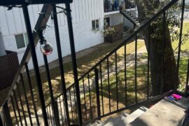 How can I baby proof these outdoor stairs at our apartment?