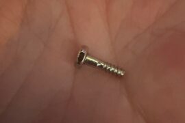 Found small screw inside wine bottle