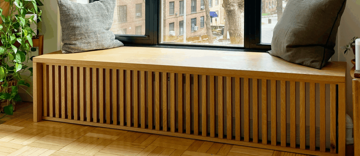 Making a bench over baseboard heating ?