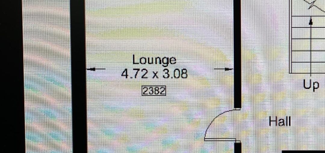 Help! How can I put these sofas in the lounge without covering the door.