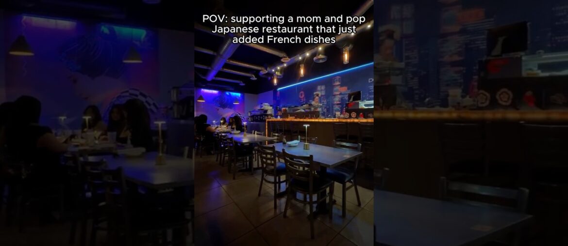 POV: supporting a mom and pop japanese restaurant that just added french dishes