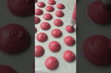 Strawberry Sugar French Macarons