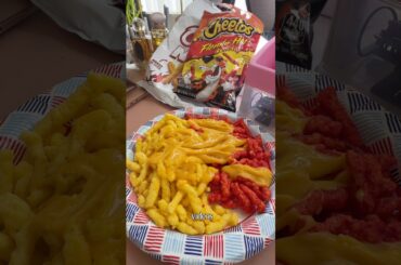NAKED HOT CHEETOS + RICOS GOURMET NACHO CHEESE VS OG FLAMIN HOT CHEETOS