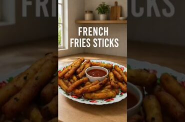 “Crispy French Fries Sticks🤤| Aloo + Poha Special”#trandingshorts#viral #frenchfries#foryou#explore