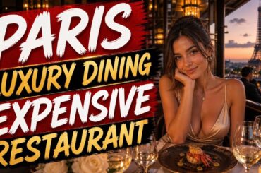 Luxury dining experience in the most expensive restaurant in paris