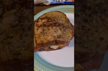 French Toast Bacon Egg And Cheese Sandwich