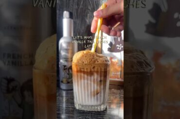 French Vanilla Three Milk Latte✨#coffee #shorts #tresleches #explore #fyp #viral #recipe