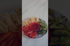 Tasty 😋 Tri Colour French Fries Recipe Making 🥰🤤 #shorts