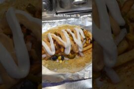 french fries roll 🌯🌯🌯#french #roll #fastfood￼ #shorts #trending #dillizaika