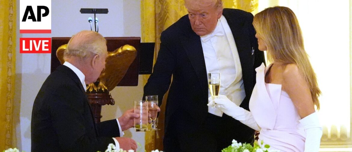LIVE: Trump hosts King Charles III for White House state dinner (full)