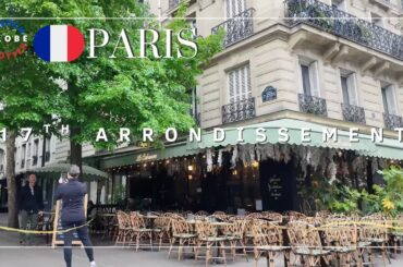 Paris 17th Family District Spring France Walk Tour 4K 🇫🇷 Square des Batignolles ➜ Town Hall