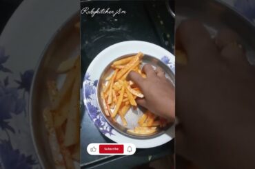ఫ్రెంచ్ ఫ్రైస్ రెసిపీ#Airfryer french fries#airfryer recipe# rubykitchen#cooking video#snack recipe