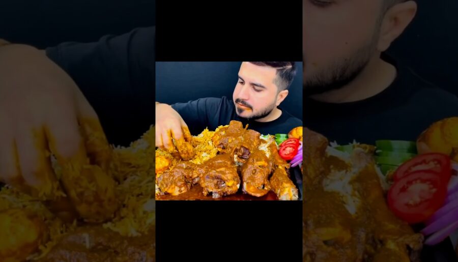 ASMR EATING SPICY 🔥🥵 EGG MASALA #mukbang #asmreating #youtubeshorts #eatingsounds #ytshorts