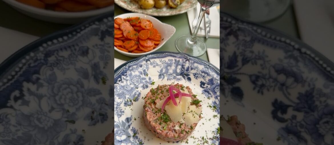 Delicious Steak Tartare #paris #steaktartare #noukhaschka #frenchfood