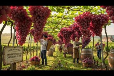 How French farmers grow and harvest high-quality grapes | A documentary about modern viticulture