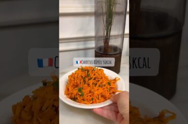 58kcal Fat-Burning Carrot Salad! Zero Oil & Sugar-Free French Carottes Râpées #food #cooking #recipe