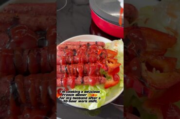 I'm cooking a delicious French dinner 🍅😍🌭 #funk #cooking #asmr #breakfast #food #funny #funkkast
